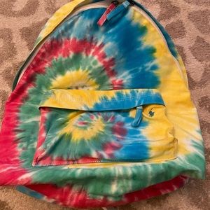 POLO Ralph, Lauren, tie-dye backpack, new with no tags; purchases new never used